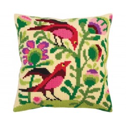 Paratiisin linnut -ristipistotyyny 5295