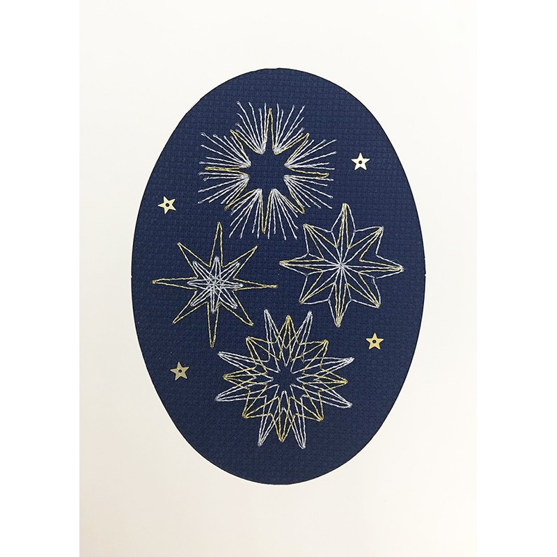 Tähdet-joulukortti XMAS27