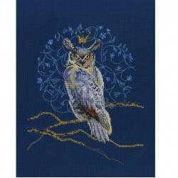 Kuningas huuhkaja -ristipistotyö M785