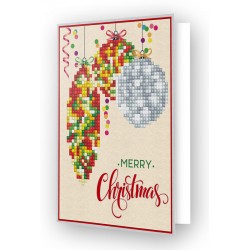 Hyvää Joulua-timanttimaalauskortti 010