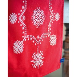 Lumihiutaleet-ristipistokaitaliina PN-0155278