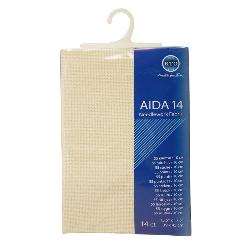 AIDA14 -kirjontakangas ecru 264