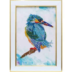 Kuningaskalastaja-helmikirjontatyö TN-1334