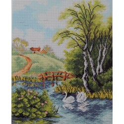 Joutsenet joella -kanavatyö 2328M ilman lankoja