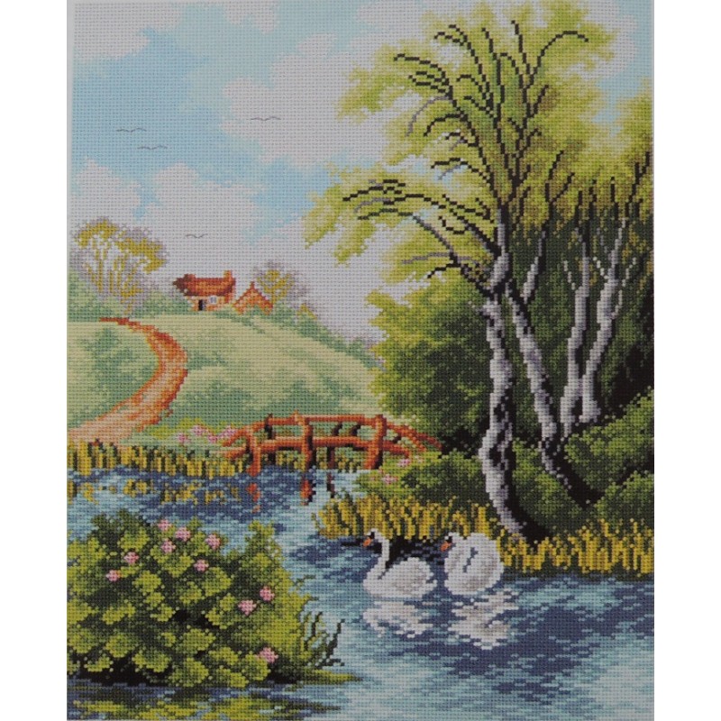 Joutsenet joella -kanavatyö 2328M ilman lankoja