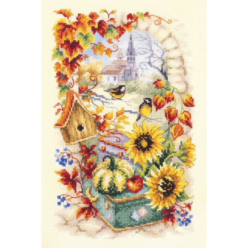 Syksyinen tarina -ristipistotyö 250-734