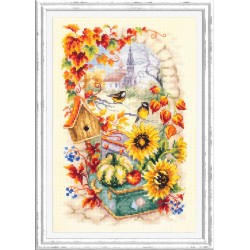 Syksyinen tarina -ristipistotyö 250-734