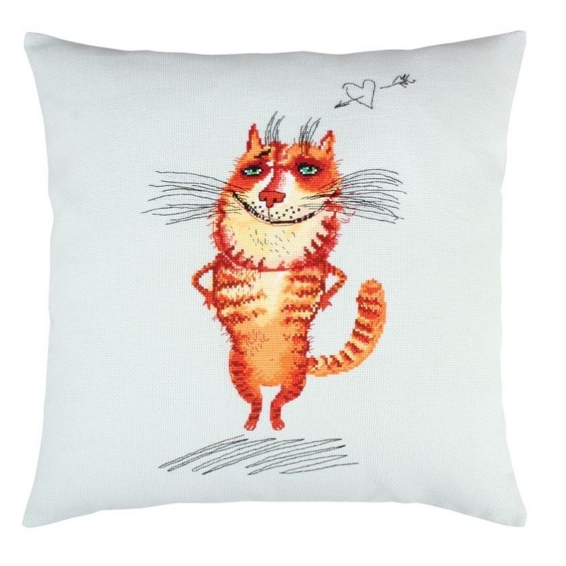 Sydänten särkijä -ristipistotyyny CU029