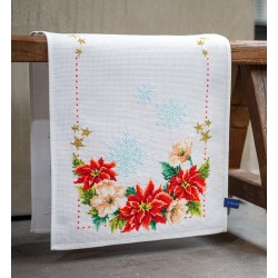 Joulukukat-ristipistokaitaliina PN-0155487