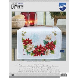 Joulukukat-ristipistokaitaliina PN-0155487