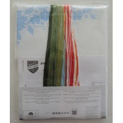 Joulutähdet ja -ruusut -ristipistoliina PN-0013213