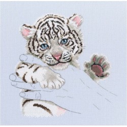 Tiikeri käsissä -ristipistotyö M893